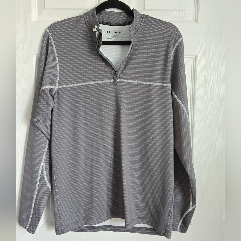 Under Armour ColdGear Fitted Top in Gray